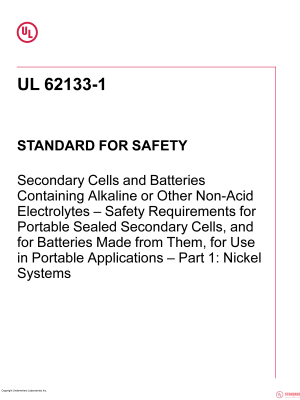 UL 62133-1 PDF UL 62133-1 PDF